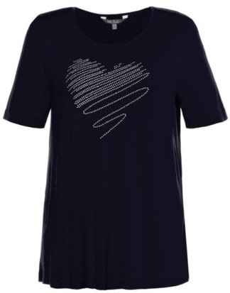 Ulla Popken T-Shirt bis 64, Oberteil, T-Shirt, Shirt mit Motiv, Basic, Halbarm & Rundhals