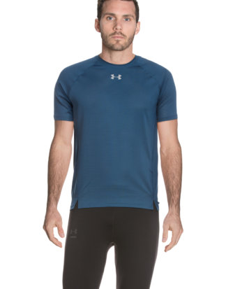 Under Armour Funktions-T-Shirt Qualifier, Rundhals blau