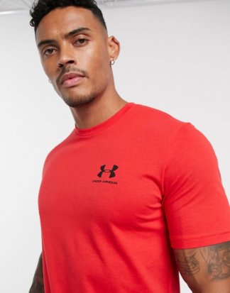 Under Armour - Rotes T-Shirt mit Logo