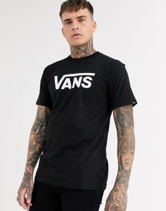 Vans - Klassisches, schwarzes T-Shirt mit Logo