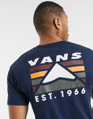 Vans - Mountain - T-Shirt in Dunkelblau, exklusiv bei ASOS