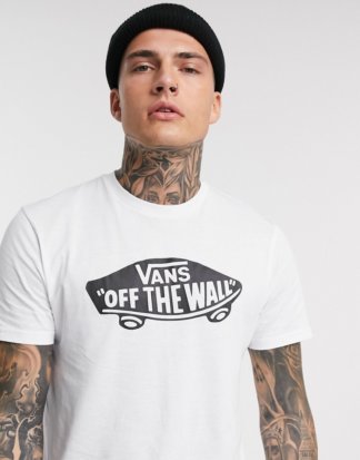 Vans - OTW - T-Shirt in Weiß/Schwarz