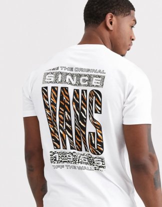 Vans - Predator - Weißes T-Shirt mit Animal-Print, exklusiv bei ASOS