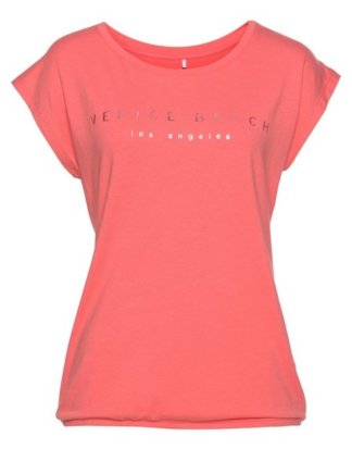 Venice Beach T-Shirt "Wonder" mit glänzendem Labelschriftzug