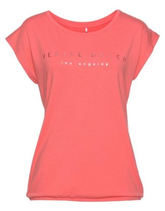 Venice Beach T-Shirt "Wonder" mit glänzendem Labelschriftzug