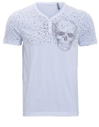 Way of Glory Print-Shirt mit Skull Musterung
