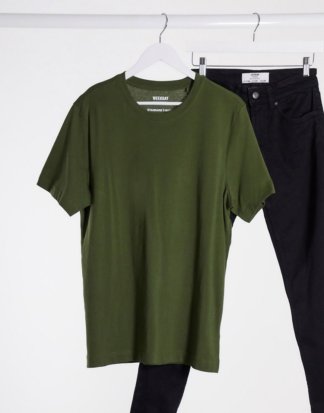 Weekday - Grünes Standard- T-Shirt