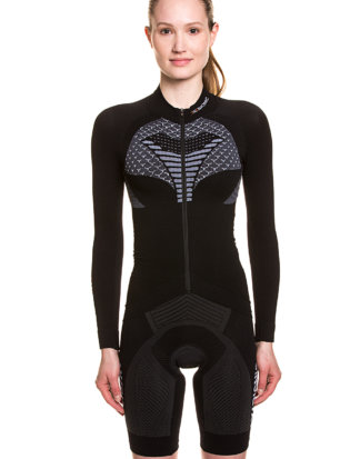 X Bionic Funktions-Shirt Biking Twyce, Langarm, Stehkragen schwarz