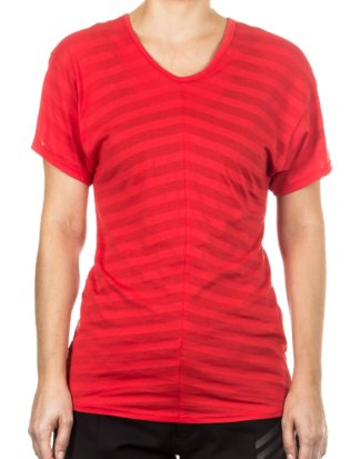 Y-3 Damen T-Shirt rot