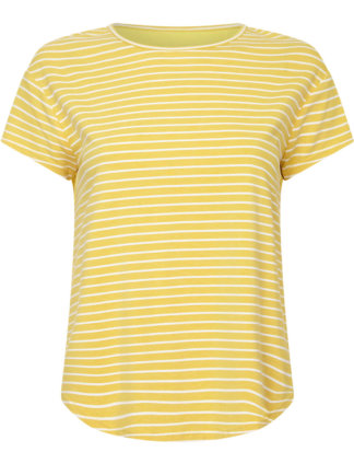 Yumi T-Shirt, Kurzarm, Rundhals gelb