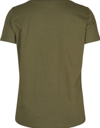 Zizzi T-Shirt Damen Große Größen T-Shirt Basic Baumwolle Kurzarm Oberteil