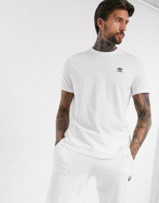 adidas Originals - Essentials - Weißes T-Shirt mit kleinem Logo