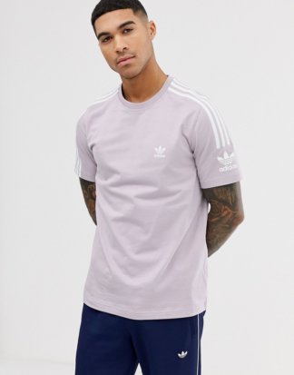 adidas Originals - T-Shirt mit Logo in Veilchenblau-Violett