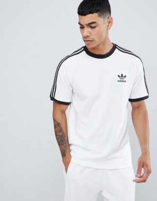 adidas Originals - adicolor - California - T-Shirt in Weiß, CW1203