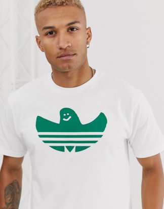adidas - Skateboarding - Weißes T-Shirt mit Shmoo-Logo