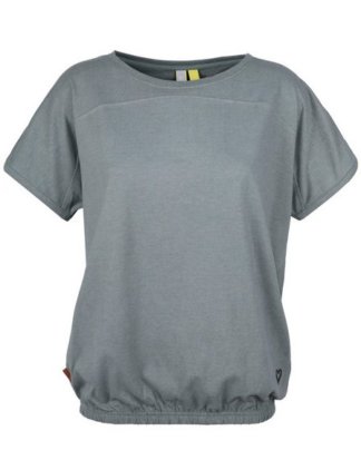 alife and kickin T-Shirt "DINI" modisches kurzarm Shirt in zarter Melange-Optik