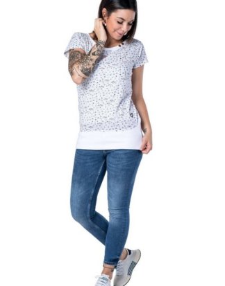 alife and kickin T-Shirt Sportliches Shirt mit breitem Bündchen