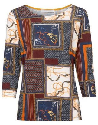 bianca 3/4-Arm-Shirt "DINI" im angesagten Ketten-Print Design