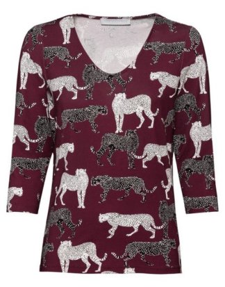 bianca 3/4-Arm-Shirt "MAGGIE" im coolen Animal-Print