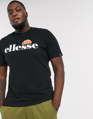 ellesse Plus - Prado - Schwarzes T-Shirt mit klassischem Logo
