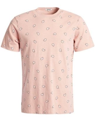 khujo T-Shirt "FINN PAISLEY" aus geflammter Baumwolle mit Paisleymuster