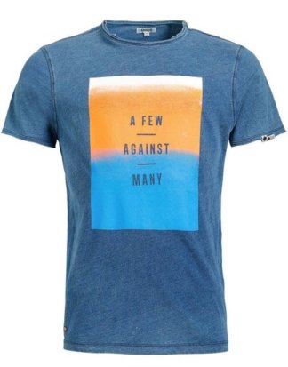 khujo T-Shirt "RUGBY OMBRE" mit Statement-Print