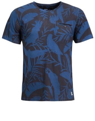 khujo T-Shirt "TEVAREZ" mit tropischem Print