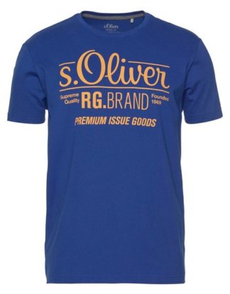 s.Oliver T-Shirt mit großem Logo-Print
