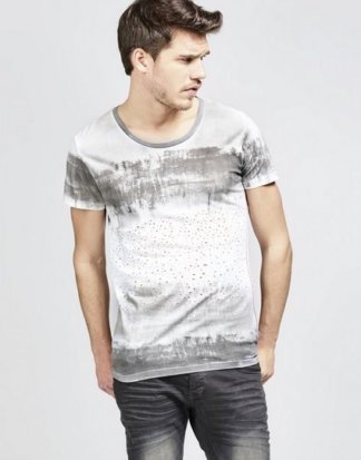 trueprodigy T-Shirt "Cloudy" modisch gewaschen mit Streifen-Optik