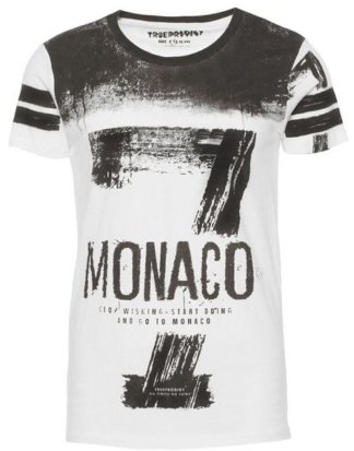 trueprodigy T-Shirt "Go to Monaco" mit trendigem Frontprint
