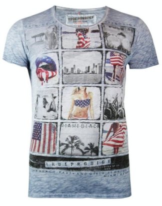 trueprodigy T-Shirt "Miami Beach Memories" mit stylischem Frontprint im Vintage-Look
