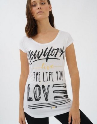 trueprodigy T-Shirt "New York Life" mit großem Frontprint