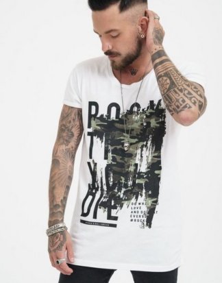 trueprodigy T-Shirt "Rock & Military" mit großem Frontprint