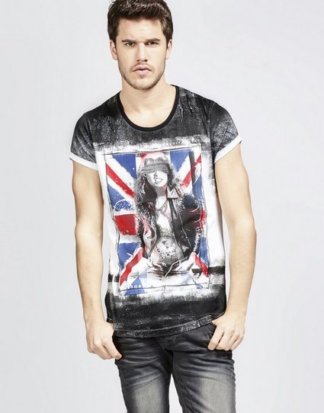 trueprodigy T-Shirt "Sexy London" mit Flaggen-Print