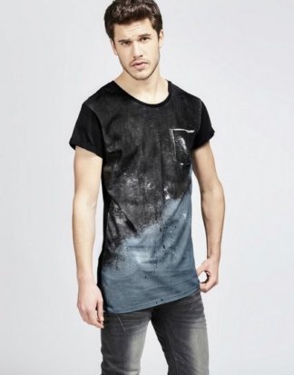 trueprodigy T-Shirt "Splashes" mit All-over-Print und Brusttasche