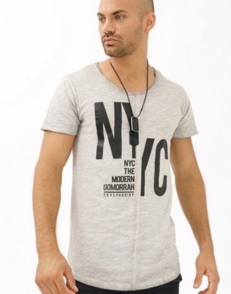 trueprodigy T-Shirt "Splitted NYC" mit Gloss-Print